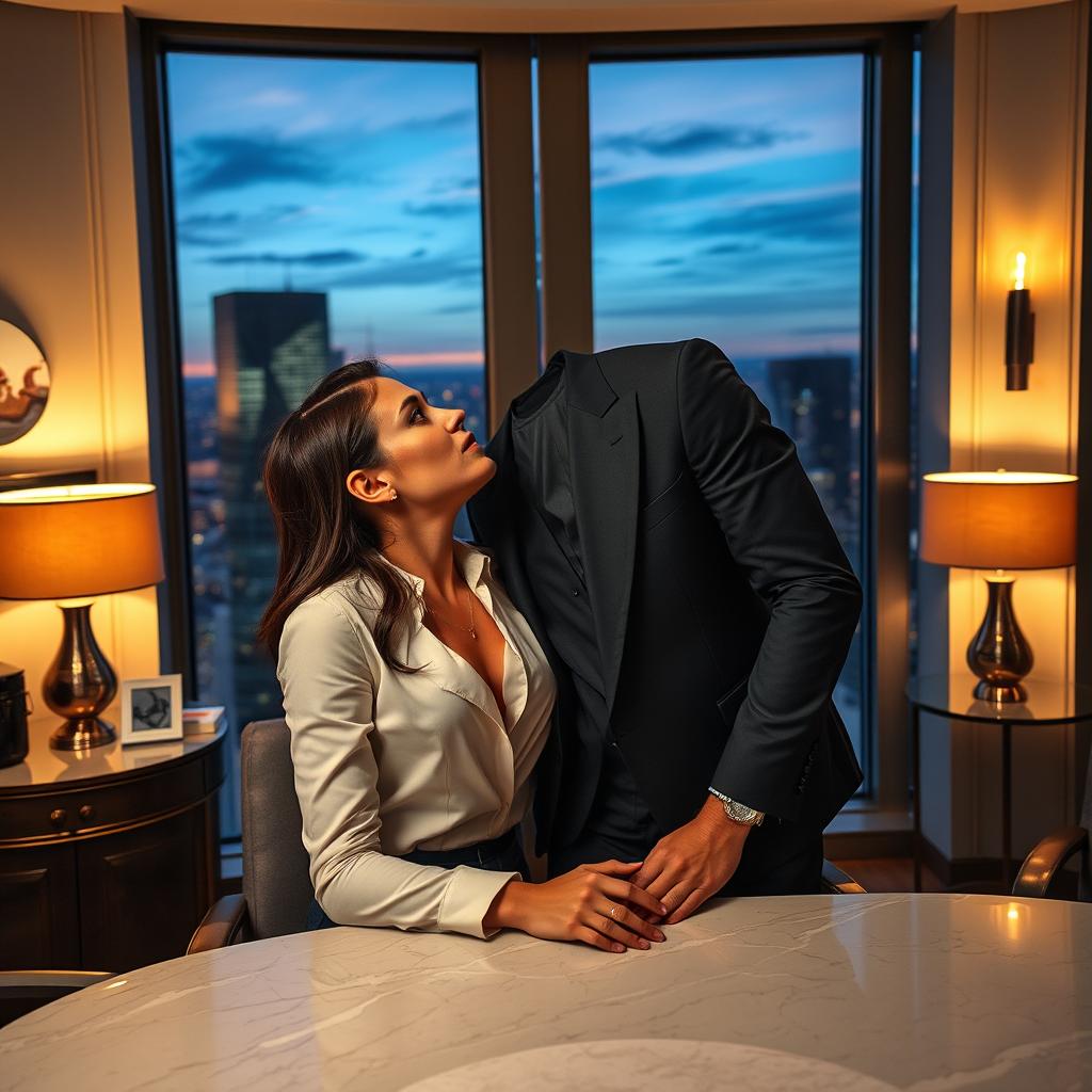 A secret romance between a passionate businessman and his naive, young secretary