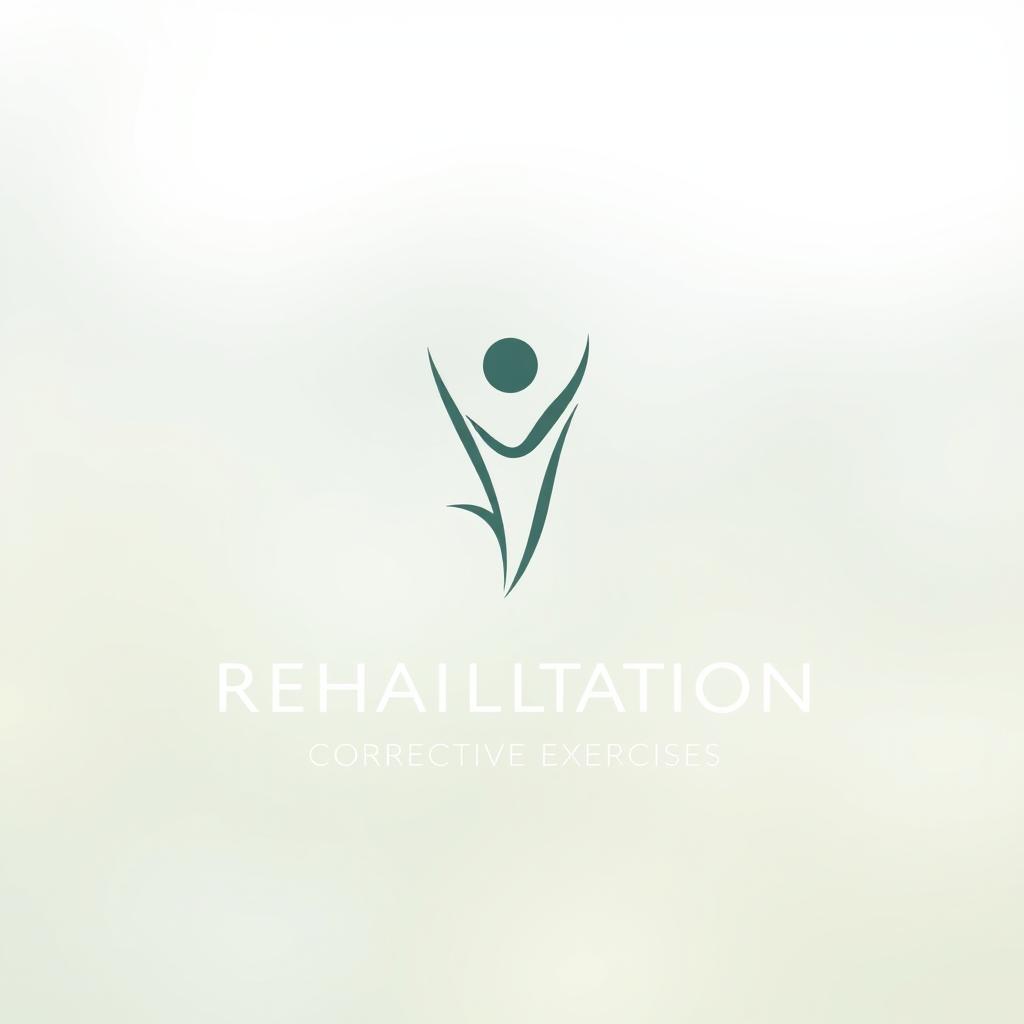A minimalistic and elegant logo design for a rehabilitation clinic focused on corrective exercises