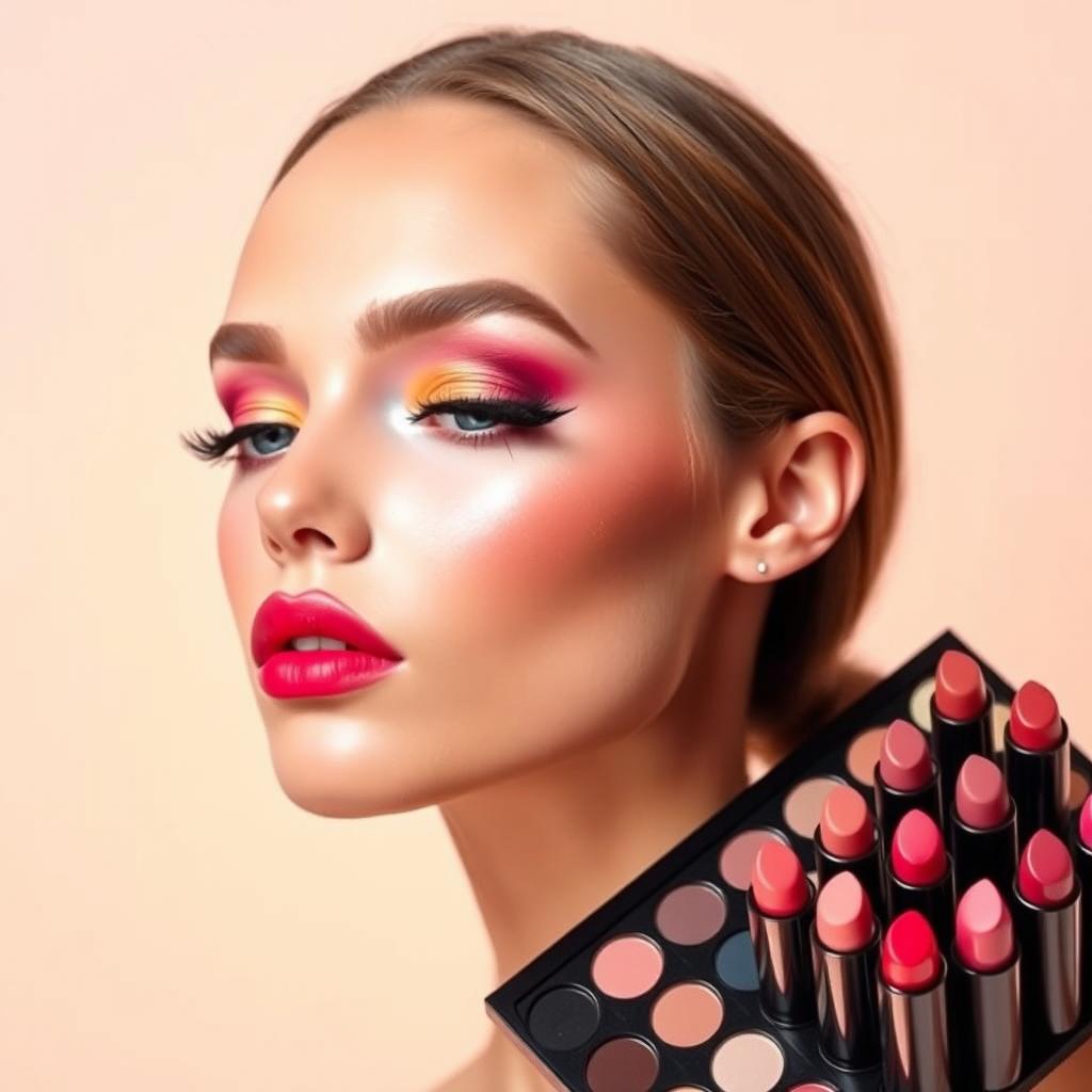 A stunning makeup profile page featuring a diverse range of beautiful makeup styles