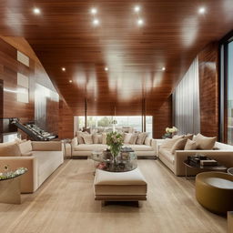 billionaire's top floor living room