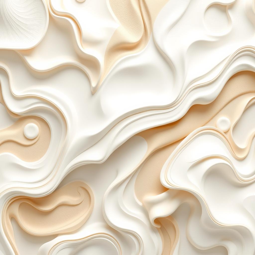 A beautifully designed abstract pattern with white and beige elements