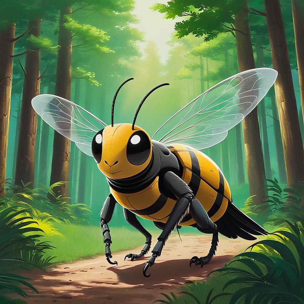 Artistic Bee | Nature's Intricate Beauty