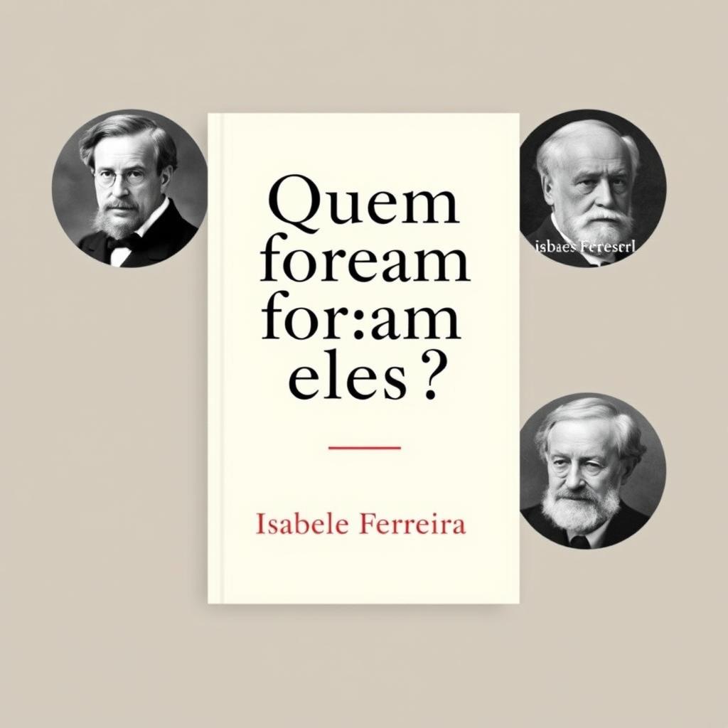 A clean and striking book cover design featuring the central text: 'Quem foram eles?' prominently displayed in an elegant font