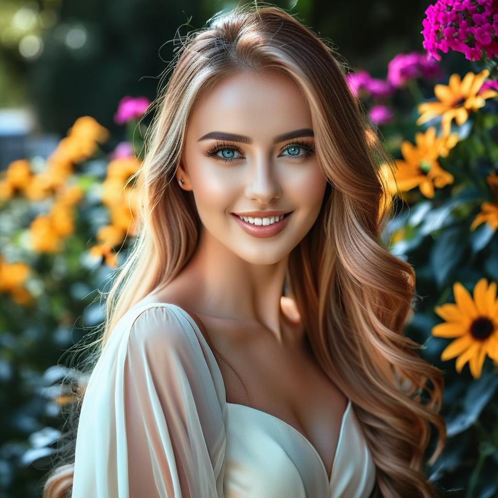 Elegant Brunette Barbie Doll Inspired Beauty