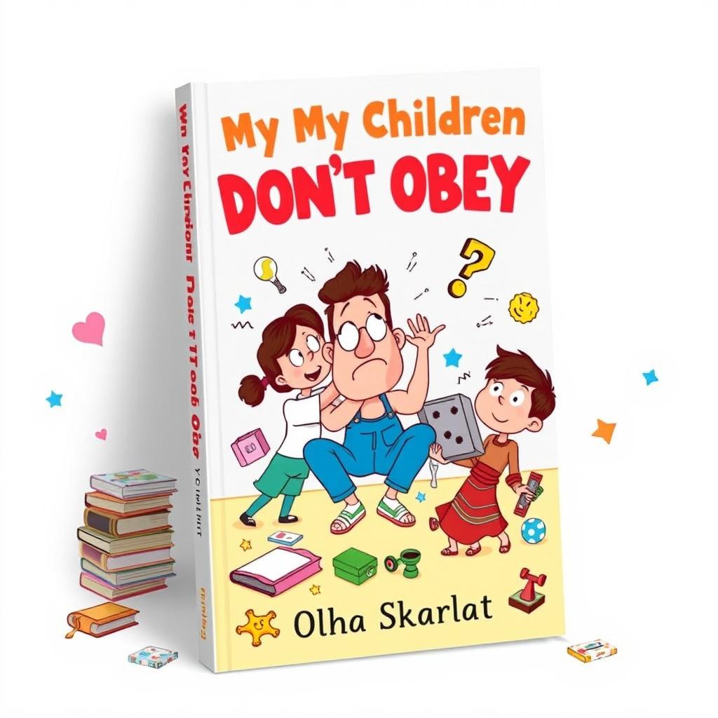An imaginative book cover design for 'Why My Children Don’t Obey' by Olha Skarlat