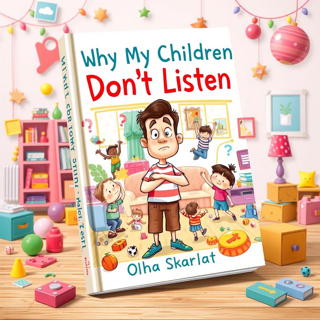 An imaginative book cover design for 'Why My Children Don’t Listen' by Olha Skarlat
