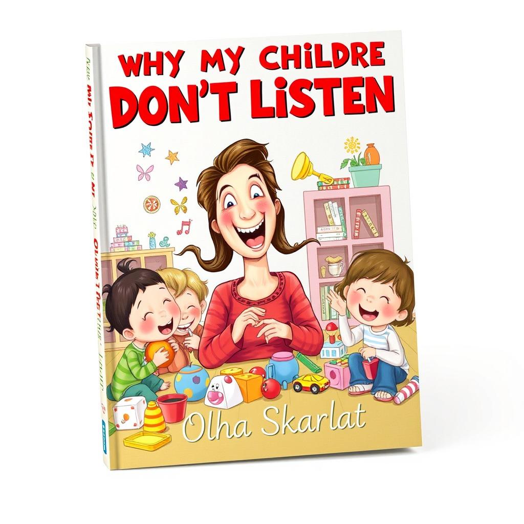 An engaging book cover design for 'Why My Children Don’t Listen' by Olha Skarlat