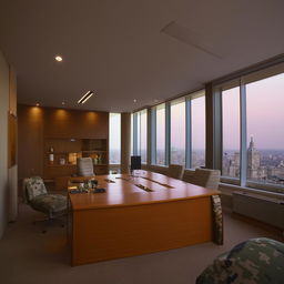 military chief's penthouse office