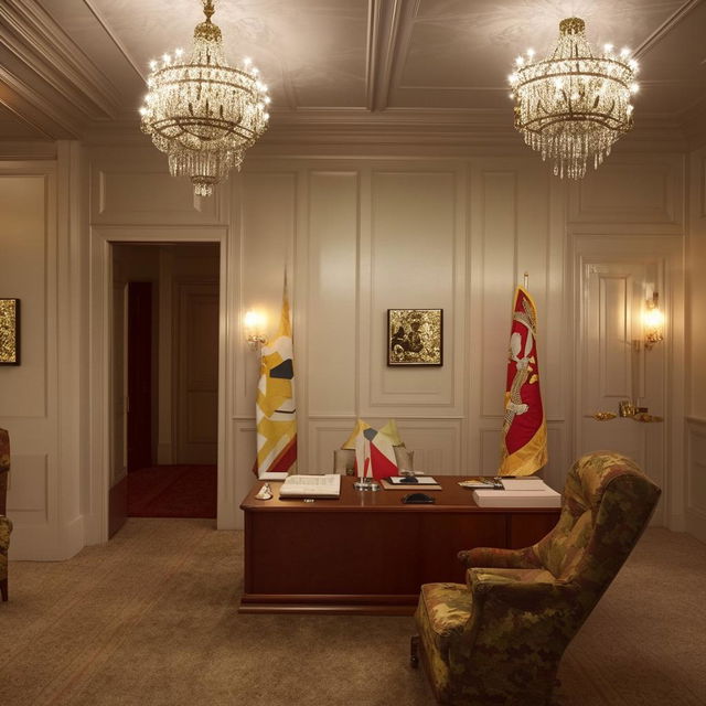 military chief's penthouse office