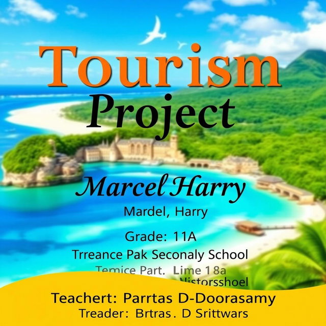Explore the World: Tourism Project Cover Design