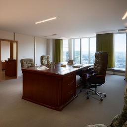 military chief's penthouse office