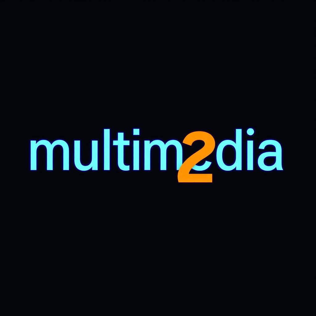 A modern and sleek logo design for 'multimedia -2f'