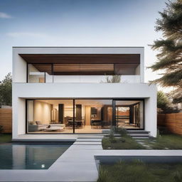 A modern type-36 house with clean lines, large windows, and a minimalist aesthetic.