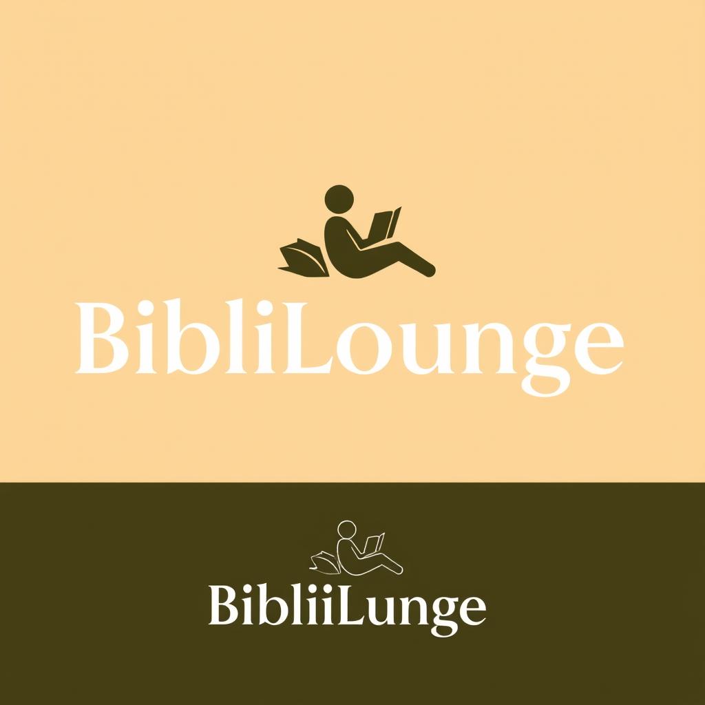 A stylish and modern logo featuring the word 'BibliLounge'