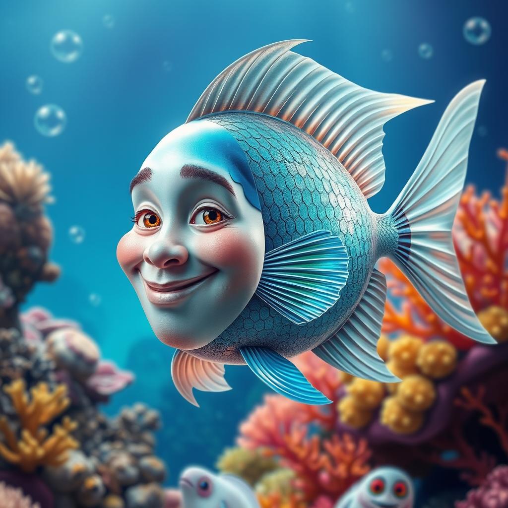Dive into Imagination: The Human-Fish Hybrid