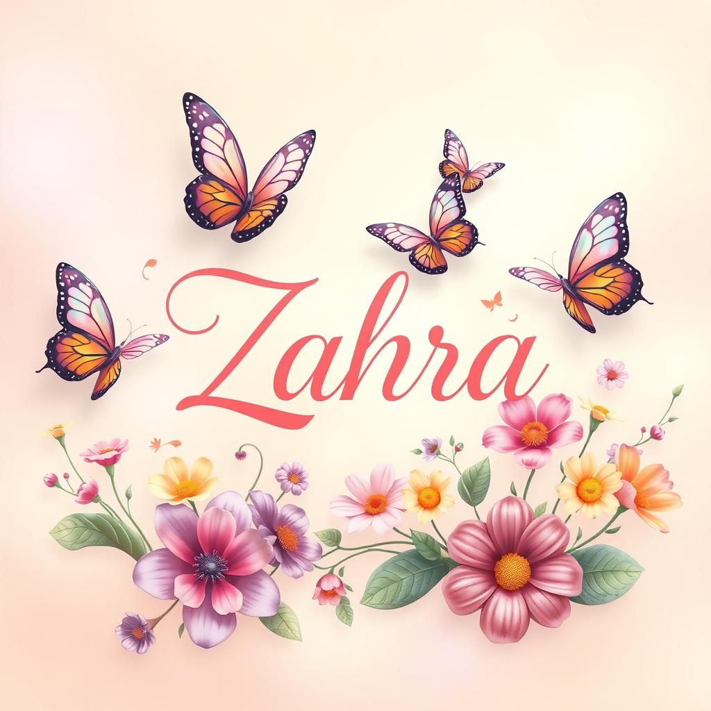 Zahra: Elegance in Cursive