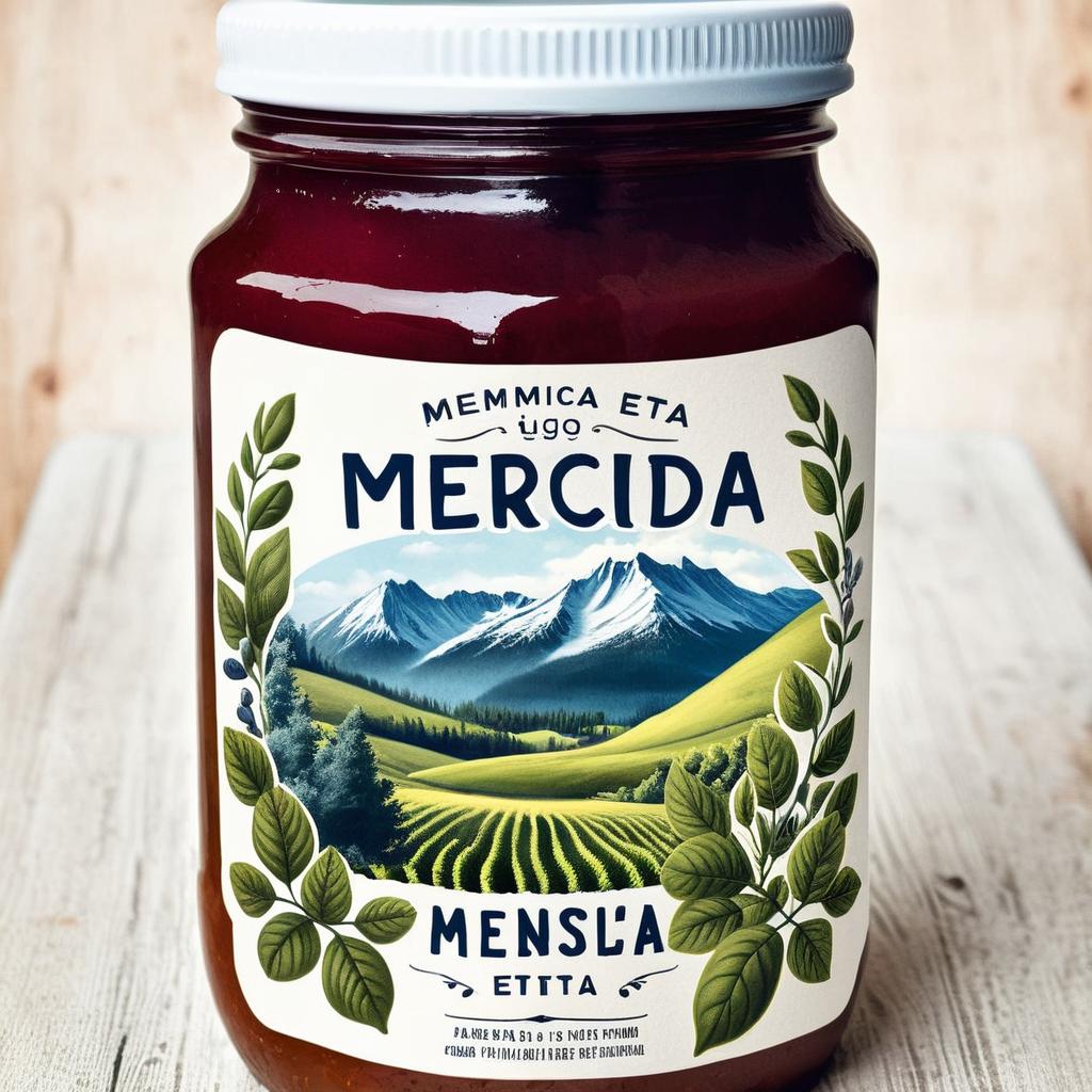 Vibrant Strawberry Jam in Glass Jar