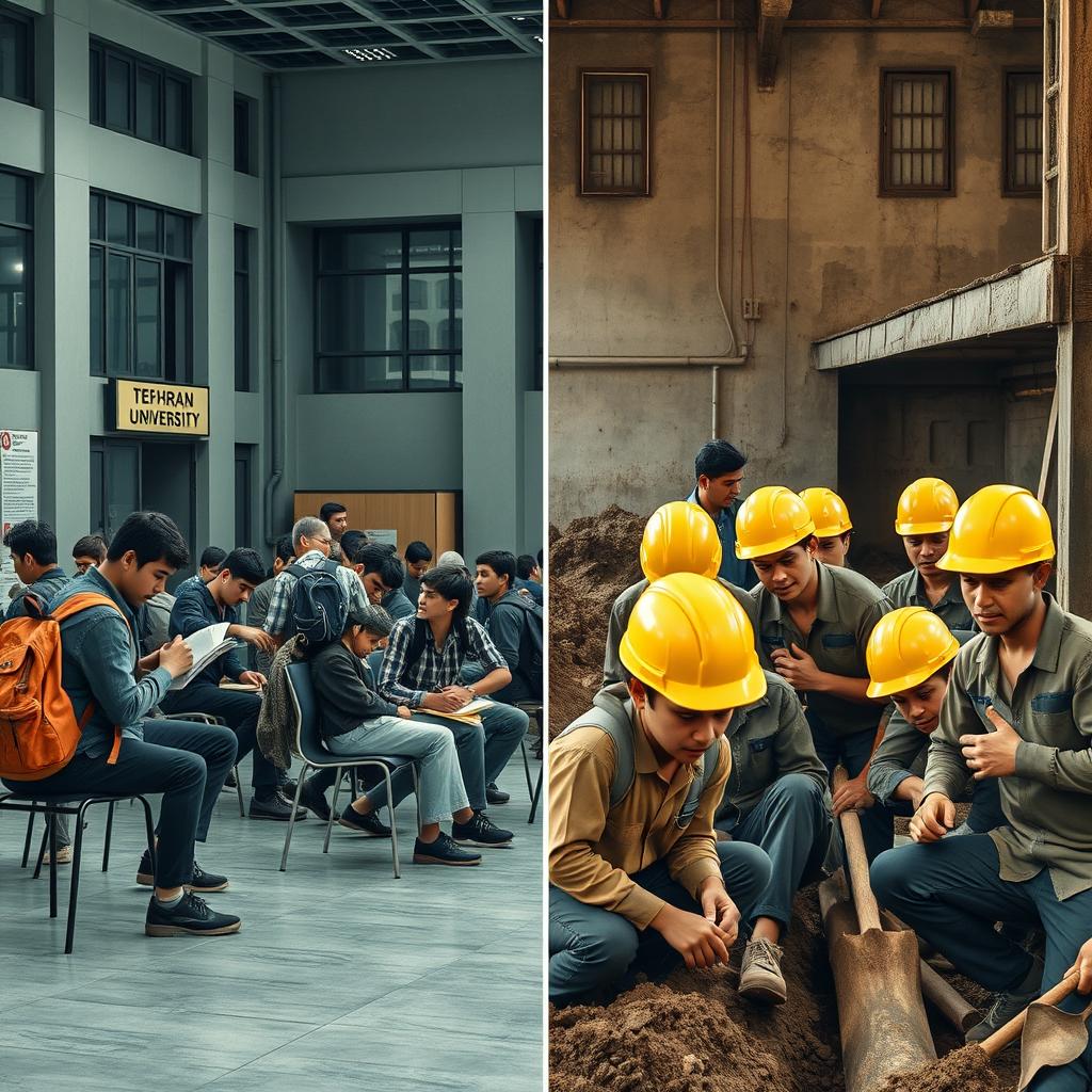 Dynamic Campus Life at Tehran University
