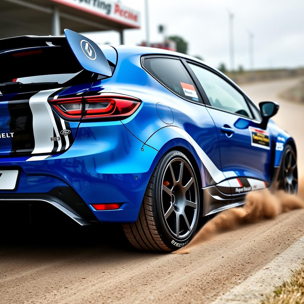 A customized Renault Clio R3, showcasing a stunning and sporty design