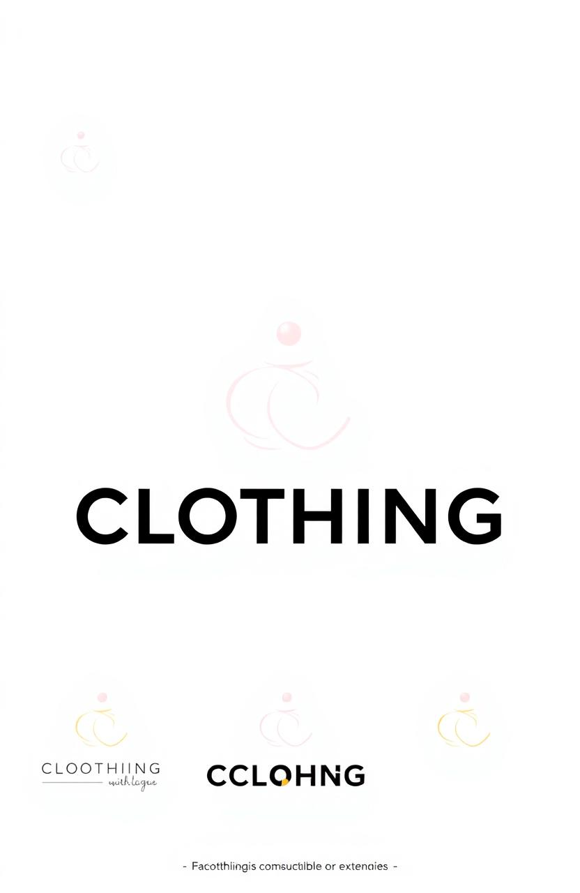 A logo design for a clothing brand that is exceptionally attractive, featuring distinctive and eye-catching colors that are also easy on the eyes