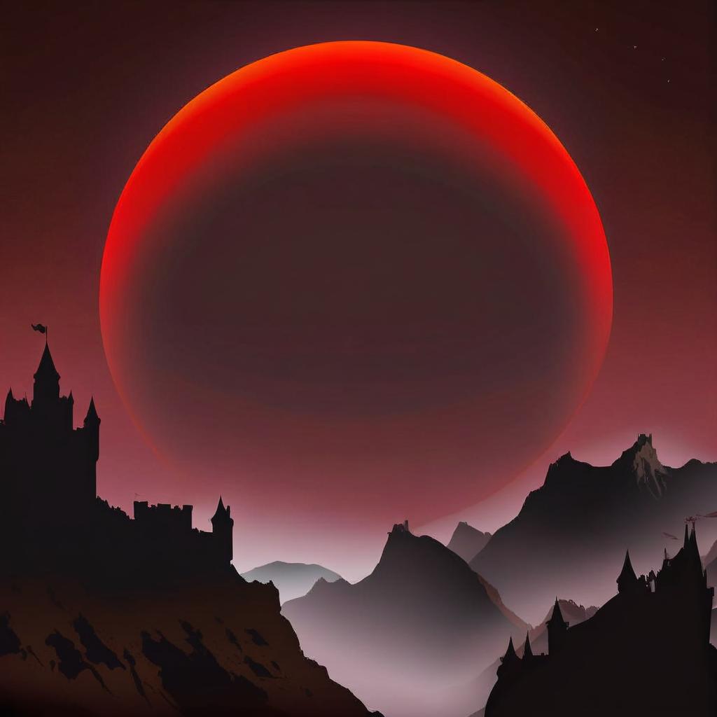 Majestic Eclipse Over Enchanted Castle