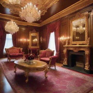 The luxurious mansion was amply adorned with intricate decorations.