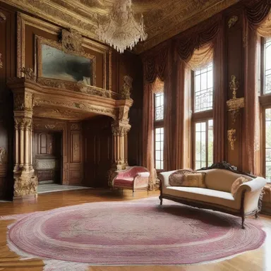 The luxurious mansion was amply adorned with intricate decorations.