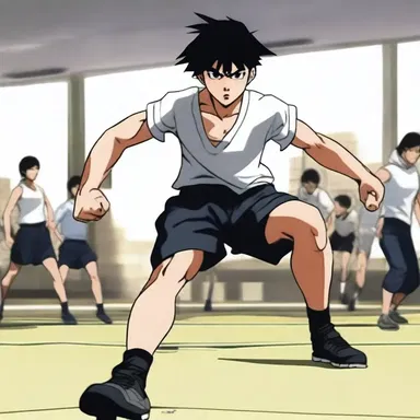 The protagonist's determination was amply portrayed through their intense training scenes.