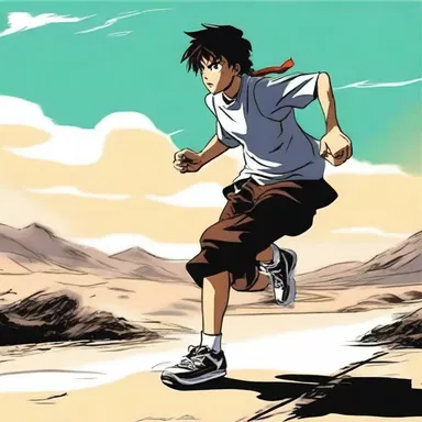 The protagonist's determination was amply portrayed through their intense training scenes.