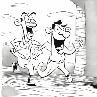 The comical character's antics were amply illustrated through exaggerated animations.