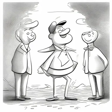 The comical character's antics were amply illustrated through exaggerated animations.