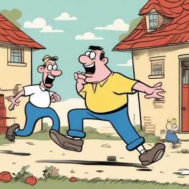 The comical character's antics were amply illustrated through exaggerated animations.