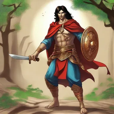The legendary hero's bravery was amply celebrated in ancient tales.