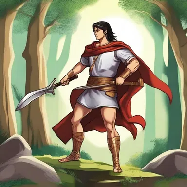 The legendary hero's bravery was amply celebrated in ancient tales.