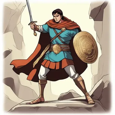 The legendary hero's bravery was amply celebrated in ancient tales.