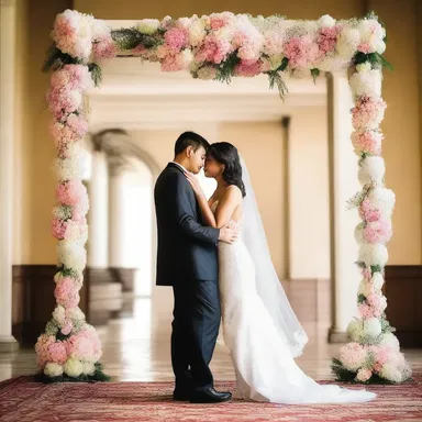 The couple's love for each other was amply displayed in their affectionate gestures.