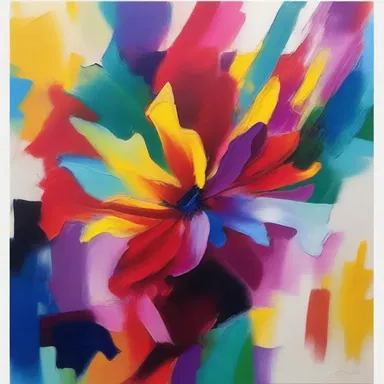 The vibrant colors on the canvas were amply applied, creating a captivating masterpiece.