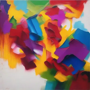 The vibrant colors on the canvas were amply applied, creating a captivating masterpiece.