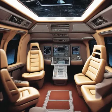 The spaceship was amply equipped with advanced technology, enabling intergalactic travel.