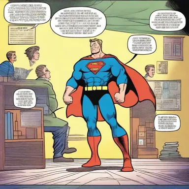 The superhero's powers were amply showcased in the comic panels, leaving readers in awe.