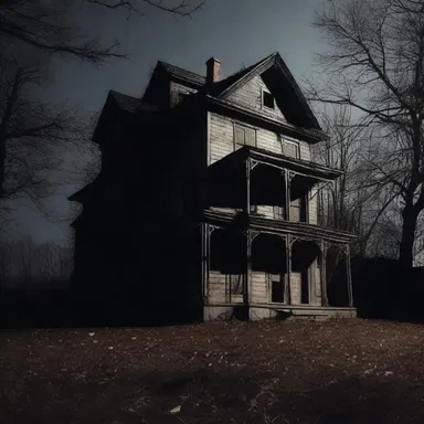 The haunted house was amply filled with eerie shadows and echoed with spine-chilling sounds.