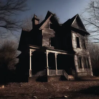The haunted house was amply filled with eerie shadows and echoed with spine-chilling sounds.