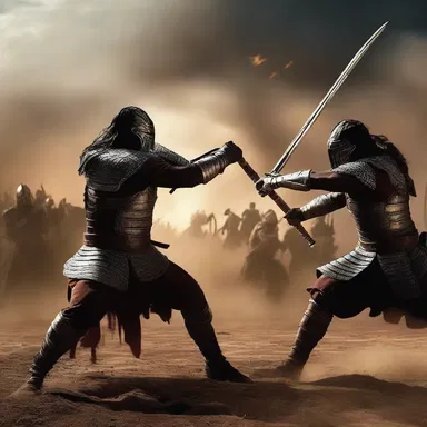 The epic battle scene was amply enhanced with stunning visual effects, captivating the audience.