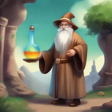 In the land of Eldoria, the ancient wizard carried an ampulla filled with magical elixir.