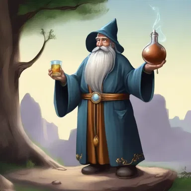 In the land of Eldoria, the ancient wizard carried an ampulla filled with magical elixir.