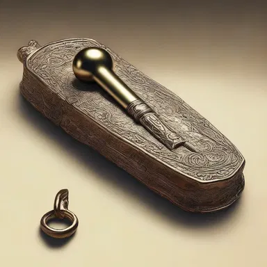 In the novel, the protagonist discovered an ancient ampulla that held the key to unlocking a hidden treasure.