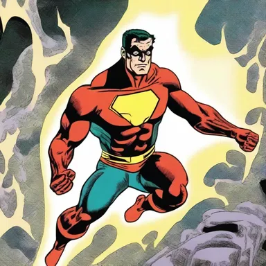 The comic book superhero relied on an enchanted ampulla to channel his superhuman abilities.
