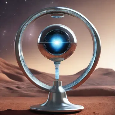 In the science fiction story, a futuristic device called the ampulla allows instant teleportation across galaxies.