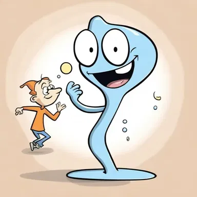 In the cartoon, the character stumbles upon an ampulla that grants them extraordinary abilities.