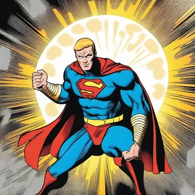 The comic book superhero receives their powers from an ancient and powerful ampulla.